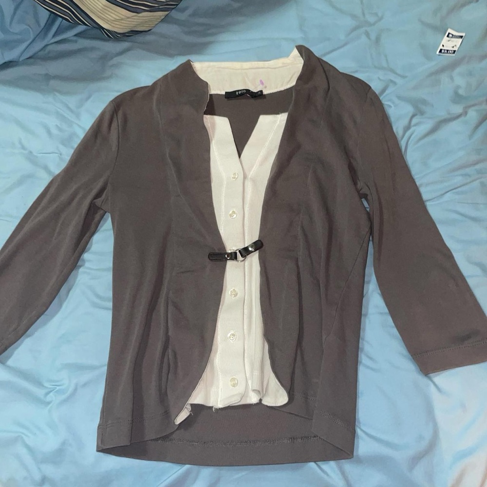 Cute double layer y2k top